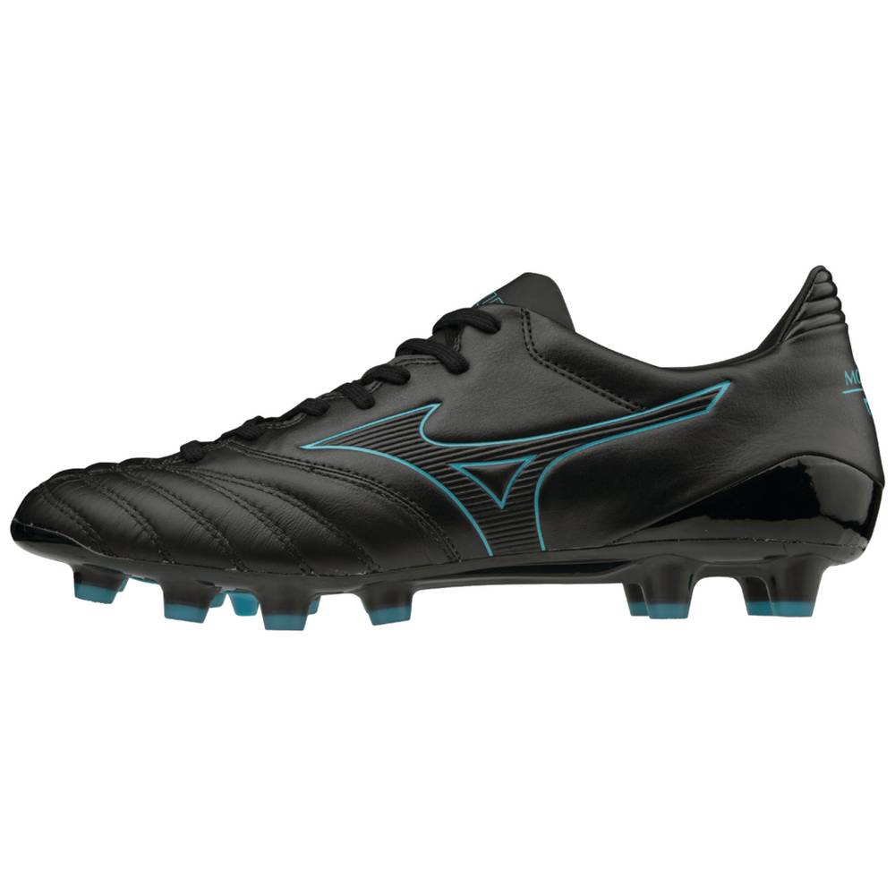 Mizuno Men's Morelia Neo KL II Soccer Cleats Black/Blue Turquoise (540225-QCR)